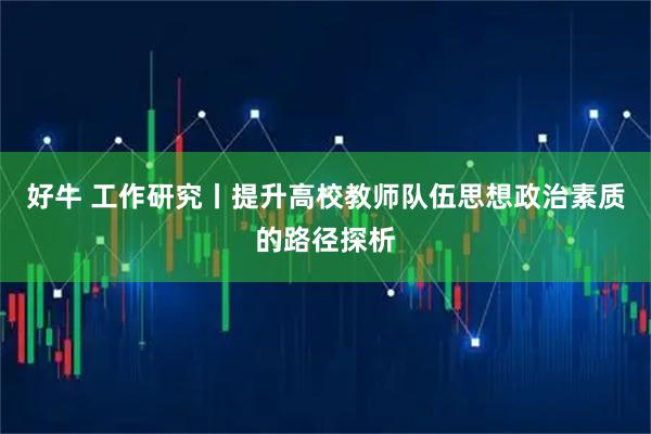 好牛 工作研究丨提升高校教师队伍思想政治素质的路径探析
