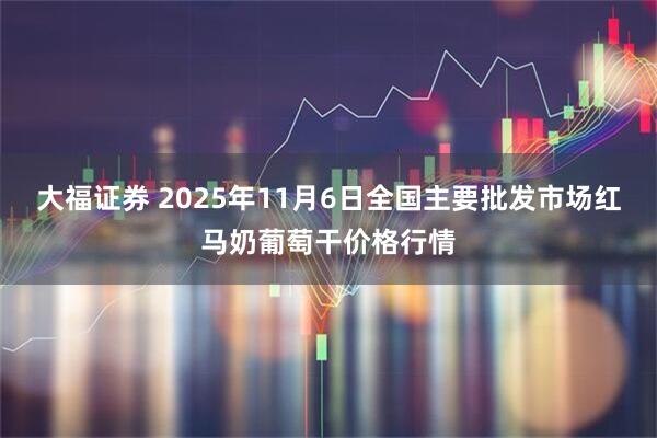 大福证券 2025年11月6日全国主要批发市场红马奶葡萄干价格行情